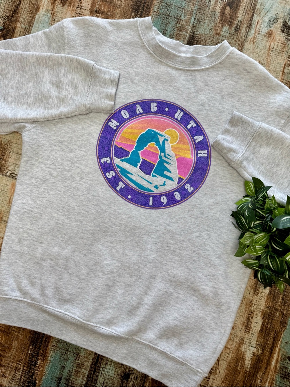 MOAB Utah Crewneck Sweatshirt | #W56 - Picture 1 of 15